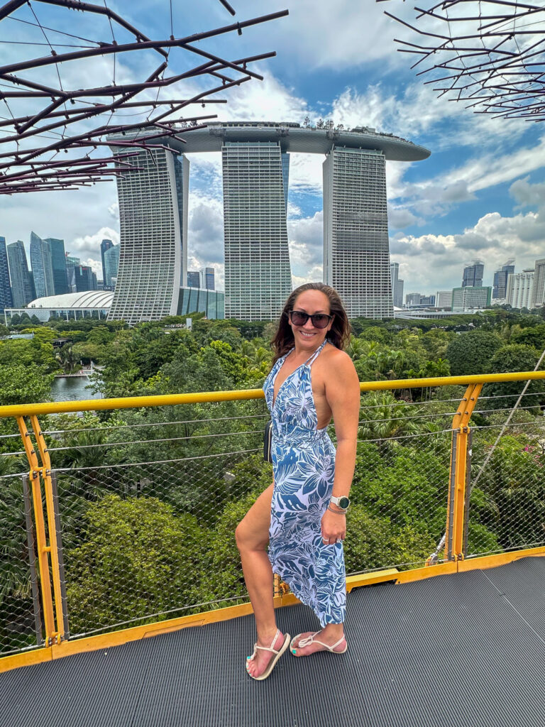 Marina Bay Sands View from Gardens by the Bay Overlook