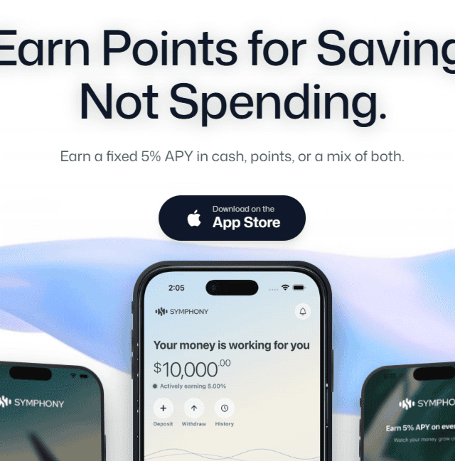 Symphony Savings Review: How the 5% APY, Travel Points and 100,000-Point Bonus Work
